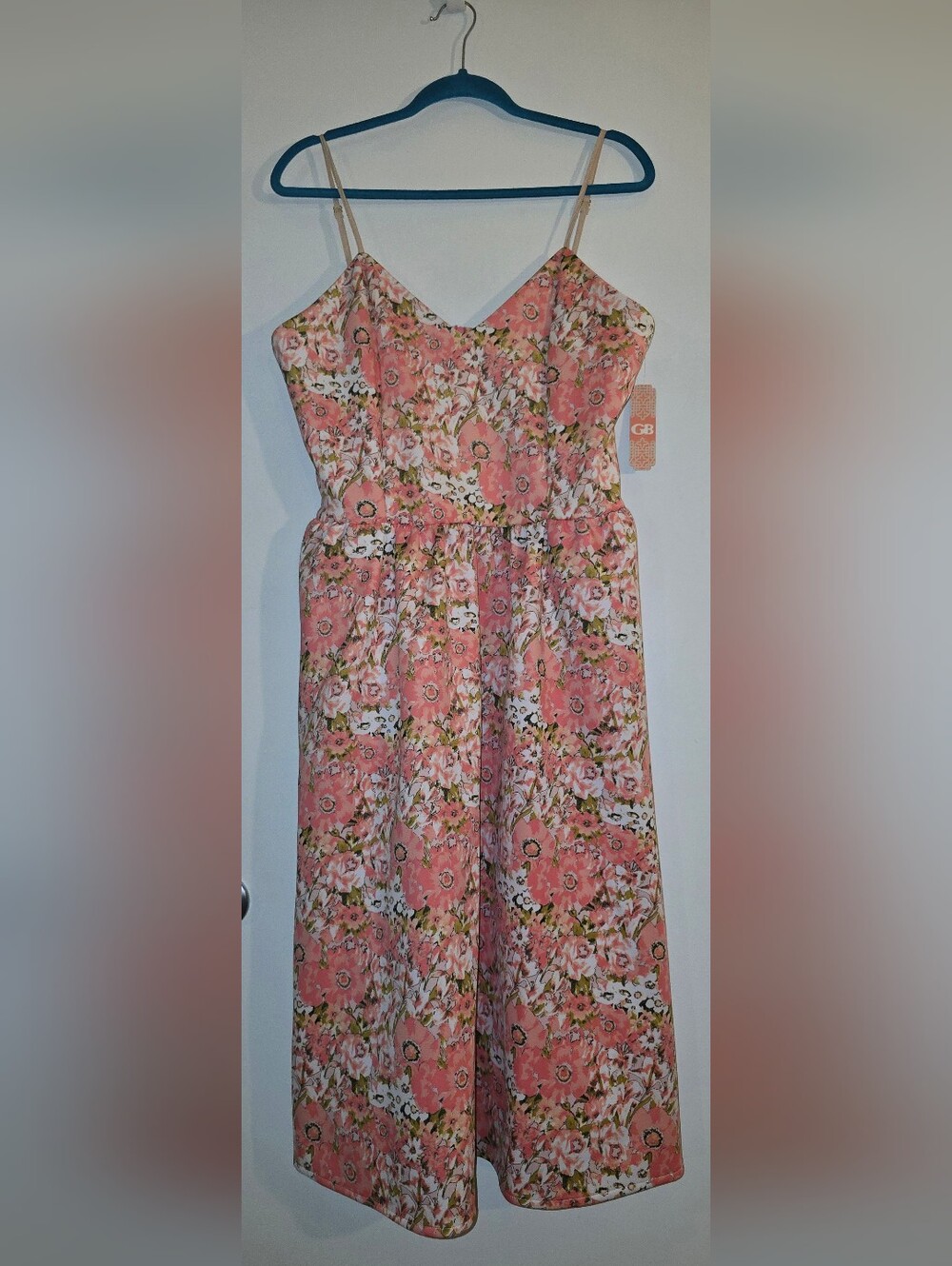 Gianni Bini Pink Floral Strapless Sundress